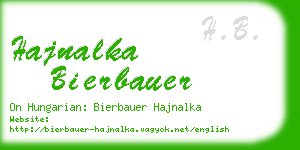 hajnalka bierbauer business card